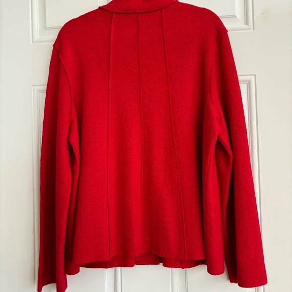 Coldwater Creek Red Wool Blend Jacket, Size Medium - Picture 5 of 13